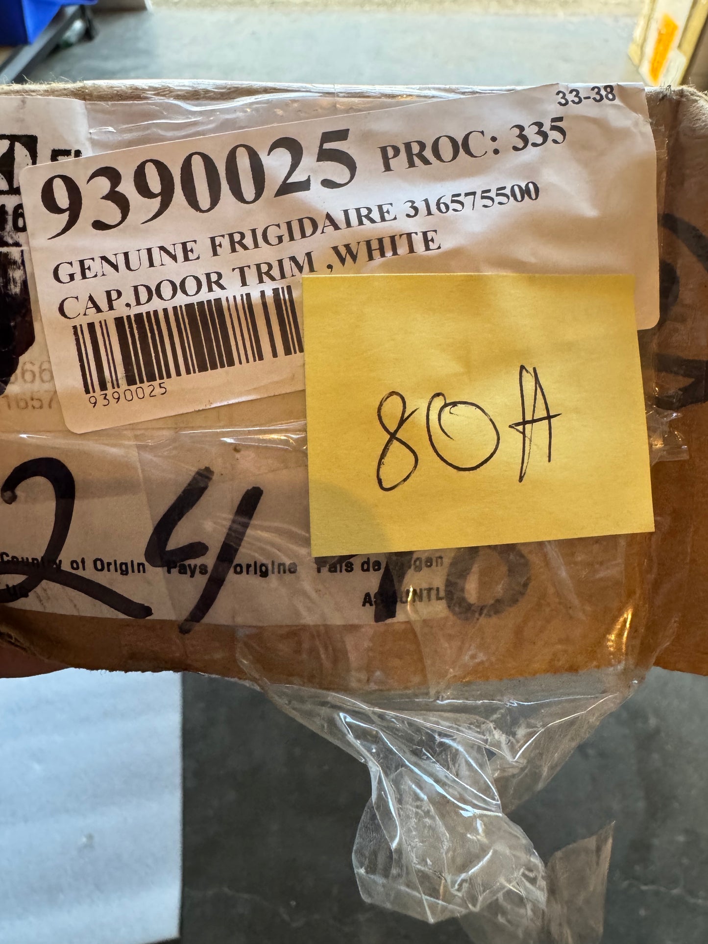 GENUINE Frigidaire 316575500 Top Trim. Unit