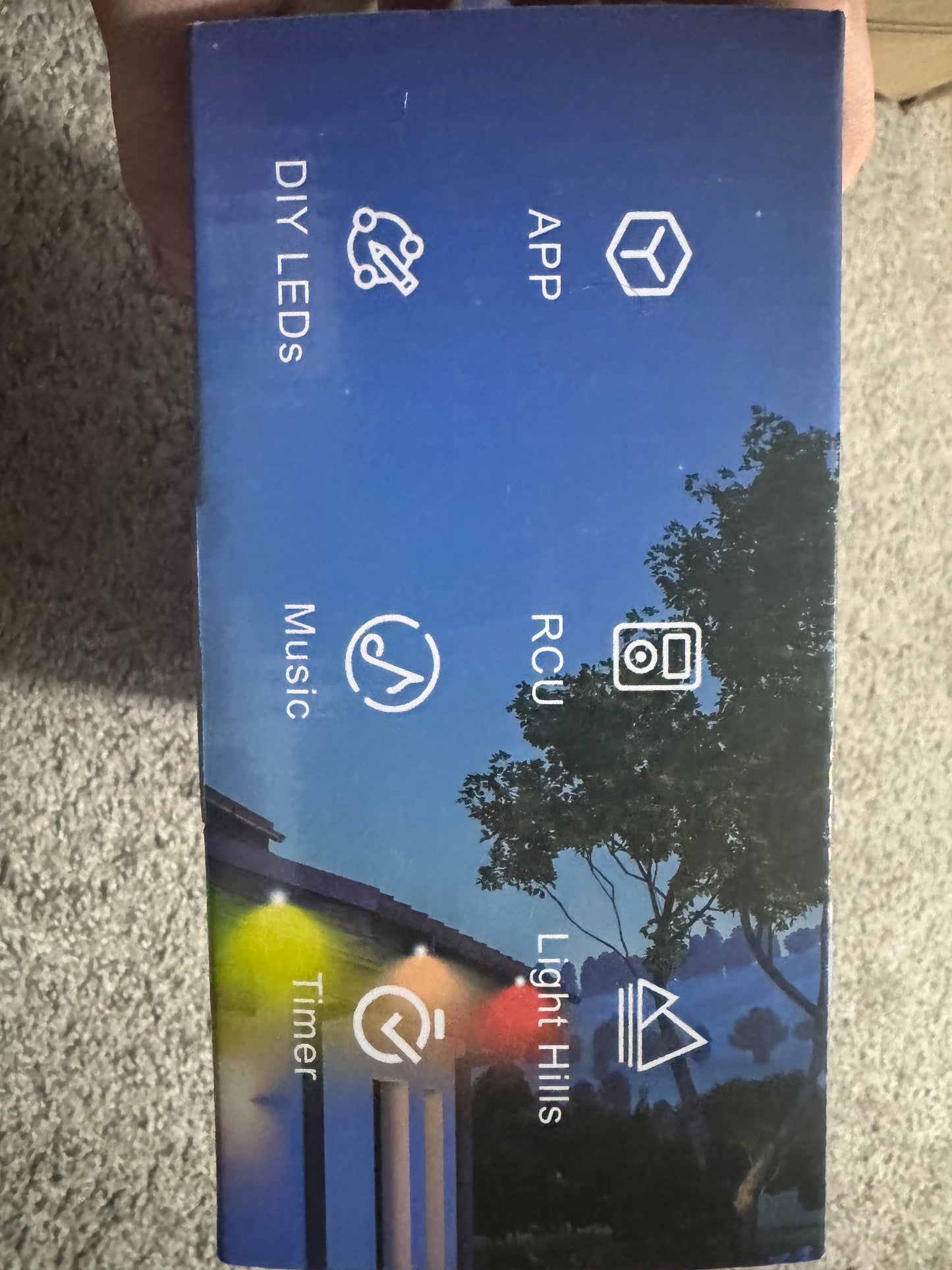 Permanent Outdoor Lights, 100ft Smart Eave Lights with 72 LED Lights, IP67 Waterproof, App Control, DIY RGBIC Light for House Halloween Decorations, Work with Alexa and Google Assistant, White