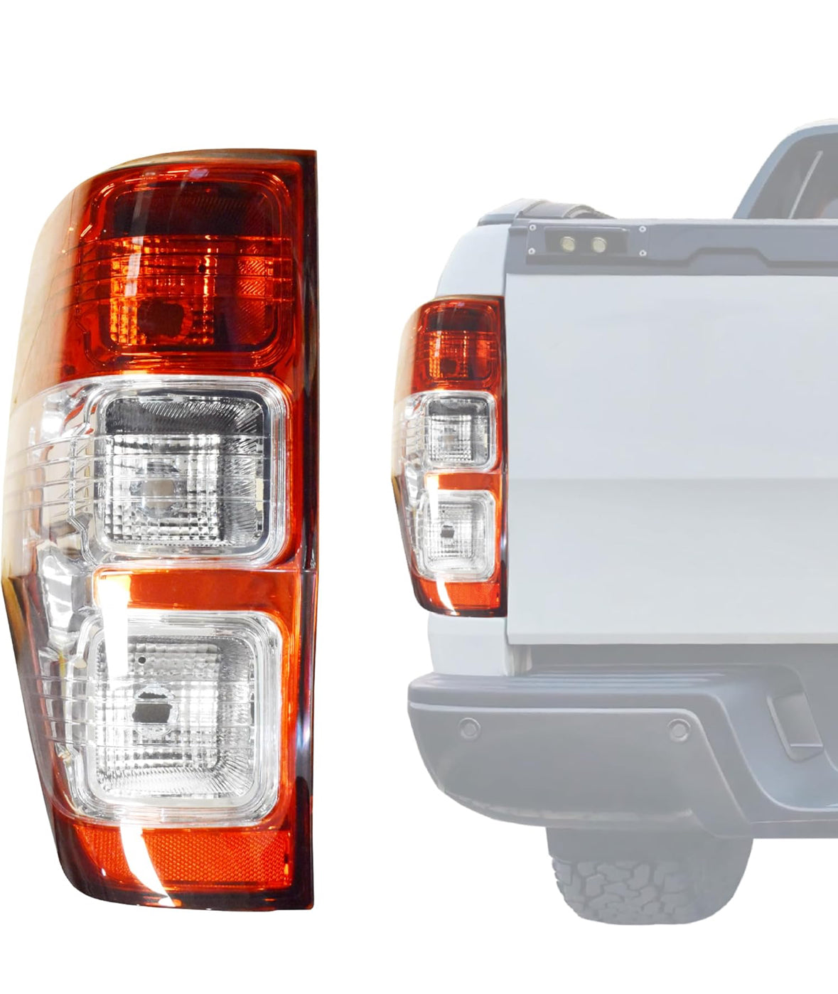 Taillights Compatible with 2011 2012 2013 2014 2015 2016 2017 2018 2019 2020 2021 2022 Ford Ranger Ute PX XL XLS XLT Taillight Ford Ranger Tail lights Ranger Rear light (Rear-Left)