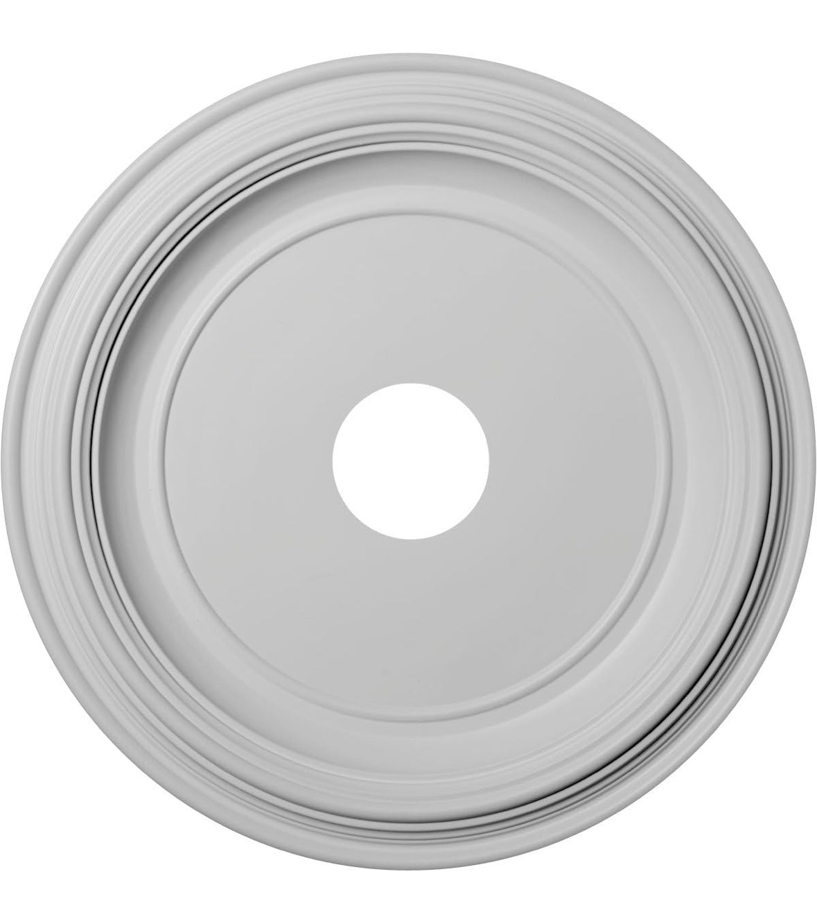 19"OD x 3 1/2"ID x 1 1/2"P Traditional Thermoformed PVC Ceiling Medallion (Fits Canopies up to 11 1/2")