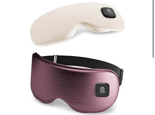 Heated Eye Mask - Cordless Eye Mask for Dry Eyes, FSA HSA Eligible, Eye Relief, Improved Sleep, Washable Eye Heating pad for Travel and with Replaceable Shell
