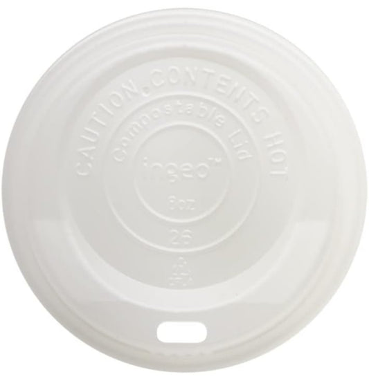 World Centric's 100% Biodegradable, 100% Compostable CPLA Hot Cup Lid for 8 Oz Hot Cups (Package of 200)