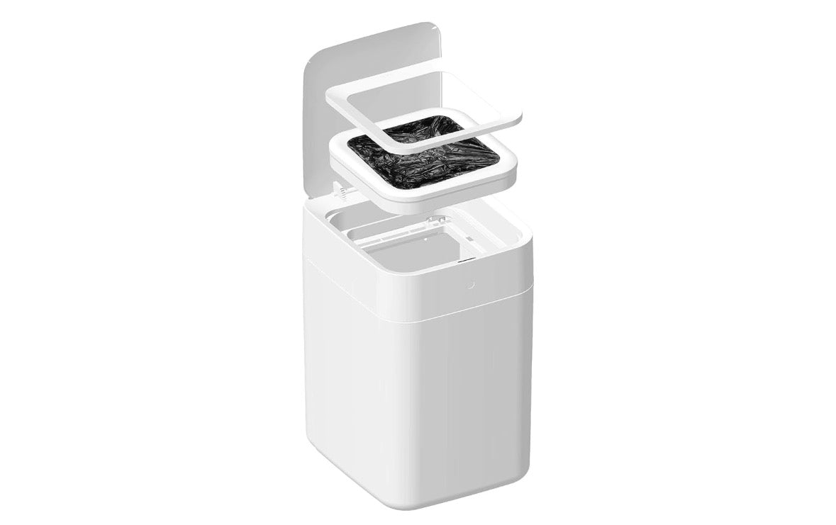 TOWNEW T1S/T AIR X/T Air Lite Official Refill Rings for Smart Kitchen Trash Can | Durable Garbage Bags for Electric Trash Can - 6 pk White Refill Rings - Up to 150 Trash Bags