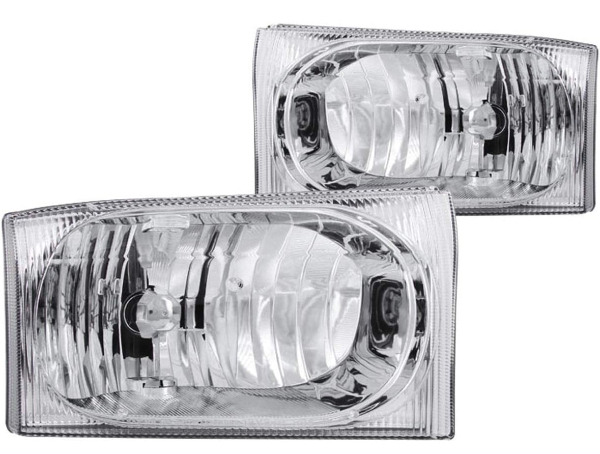 Anzo USA 111023 Ford Crystal Chrome Headlight Assembly - (Sold in Pairs)