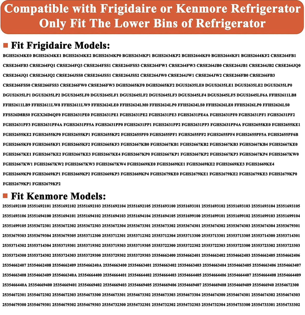 UPGRADE 240323002 Refrigerator Door Shelf Bin Replacement Part, Compatible with Frigidaire FGHS2631PF4A, FGHS2655PF5A, FGHS2655PF4, DGUS2645LF6A,FGUS2642LF2 Bottom Shelf with 2 Soda Can Organizer