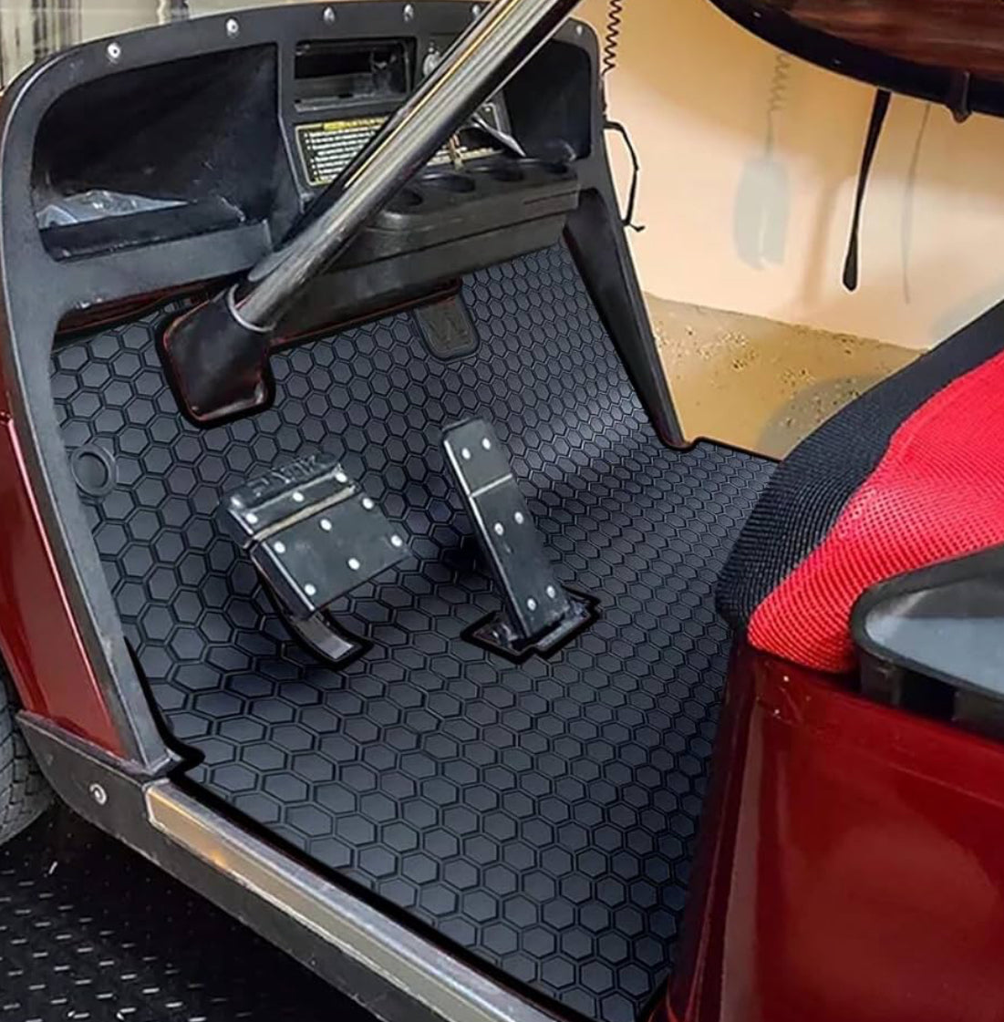 Golf Cart Floor Liner Mat Full Coverage Custom Fit for EZGO TXT (1994-2025),Express S4 (2012-2020)，Cushman Workhorse，EX1 (2020),Valor,Navitas,Some Star Carts