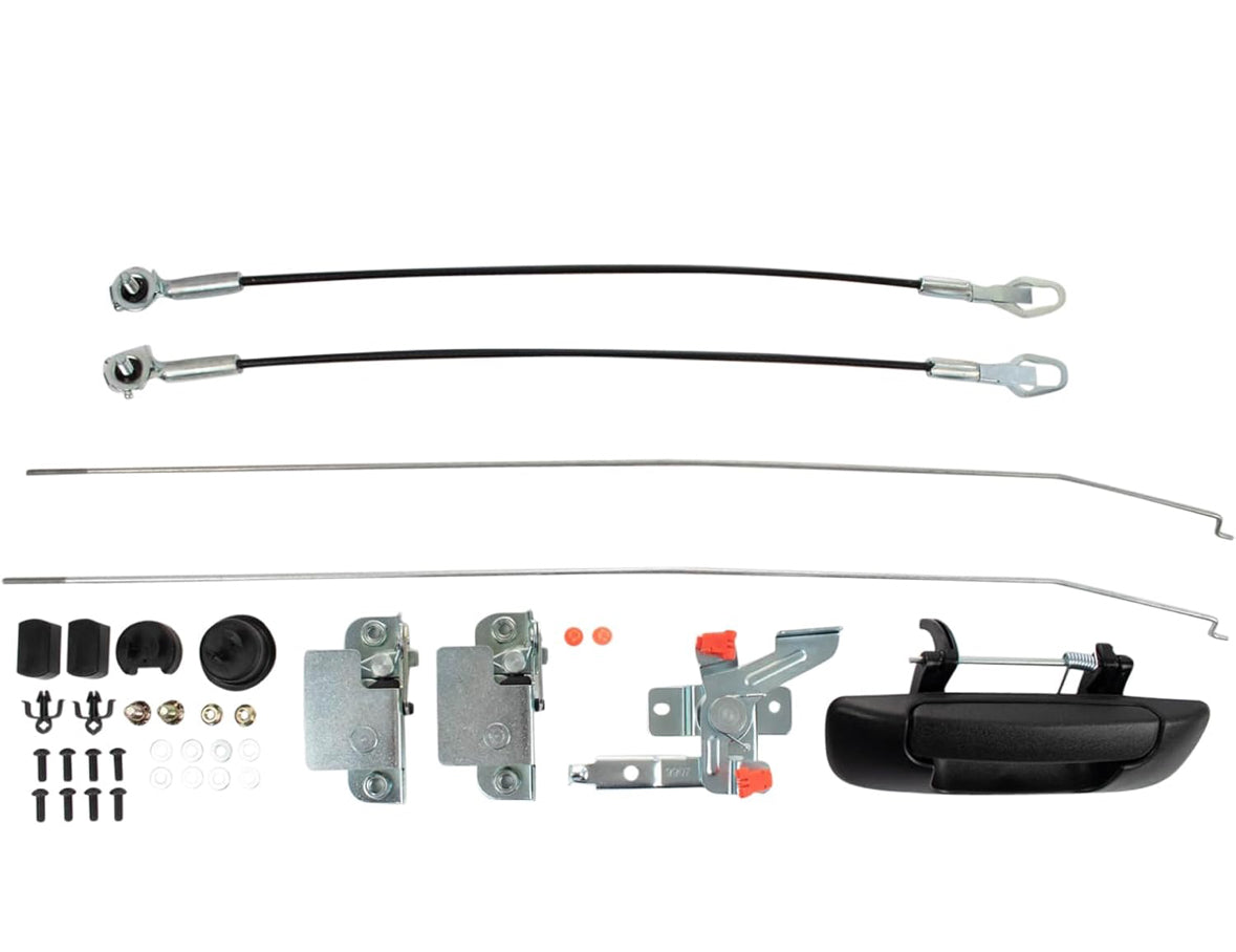 TRQ Tailgate Kit Includes Handles Cables Bezels Compatible with 2004-2008 Ford F-150 2006-2008 Lincoln Mark LT