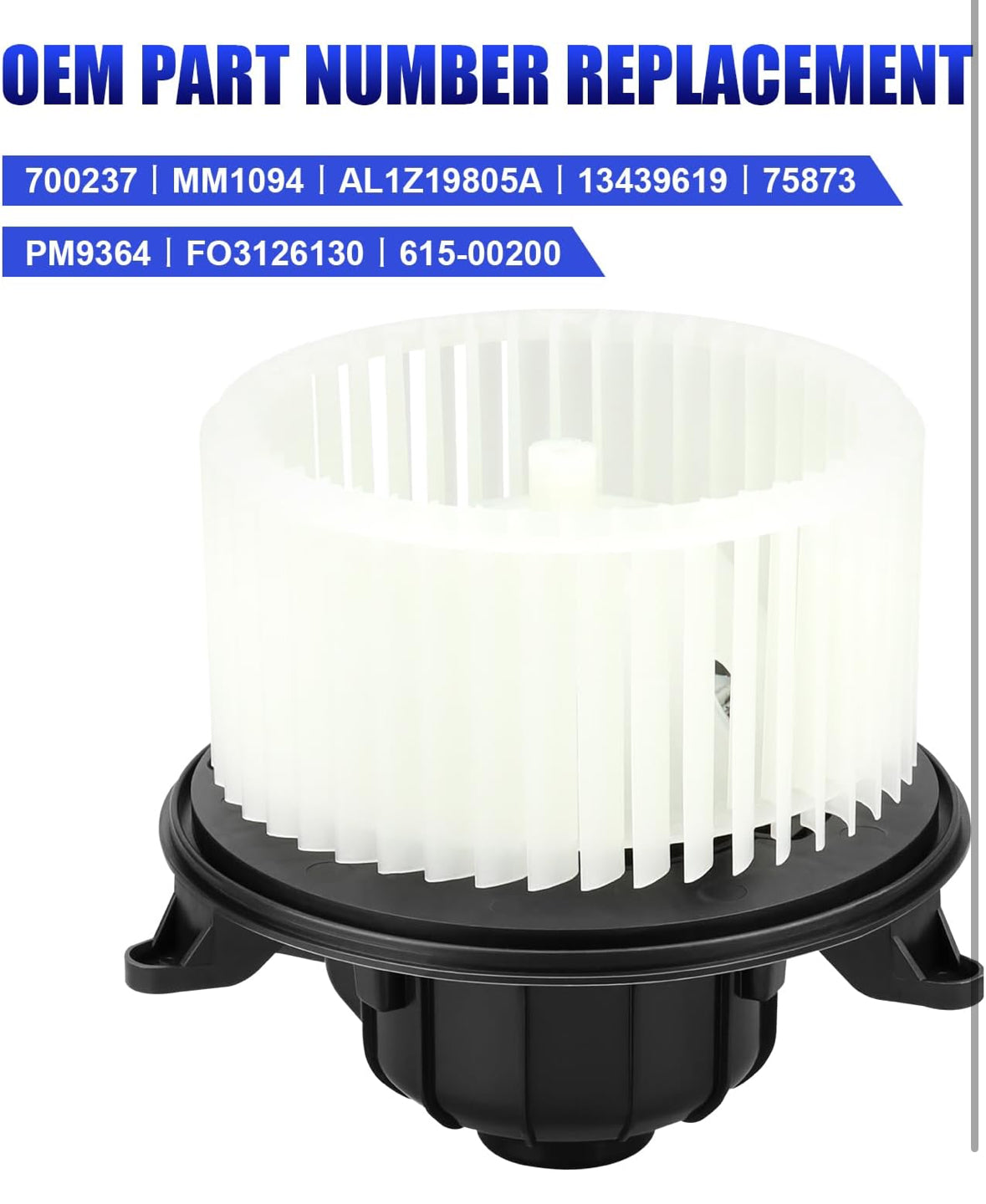 Front HVAC Heater Blower Motor with Fan Fits for Ford F150 F-150 Expedition Lincoln Navigator 2009 2010 2011 2012 2013 2014 2015 2016 2017 AC Blower Motor Replaces# 700237 CL1Z19805A AL1Z19805B