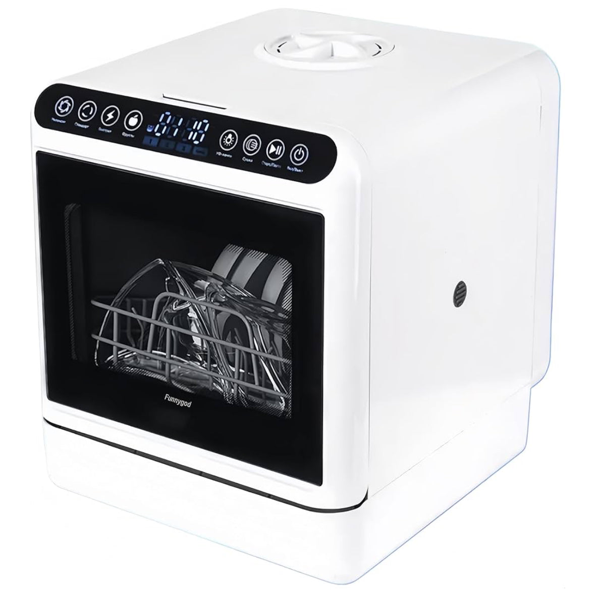 Dishwasher Tabletop dishwasher Portable Small fully automatic dishwasher with four wash modes plus drying and sterilizing modes Can be connected to the tap and filled manually