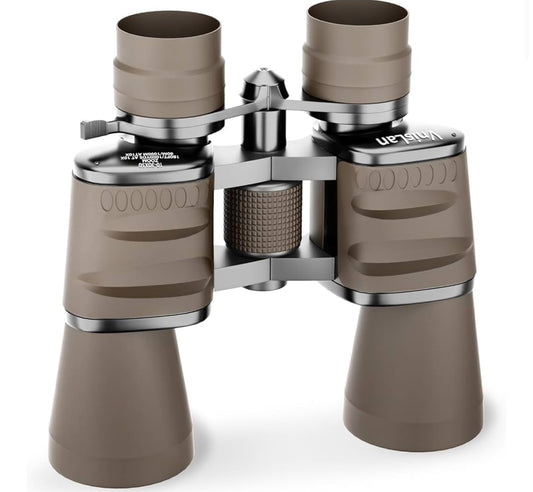 10-30x50 HD Zoom Binoculars for Adults Waterproof, Clear Low-Light Vision Binos for Bird Watching, Hunting, Travel, Cruise Ship Use