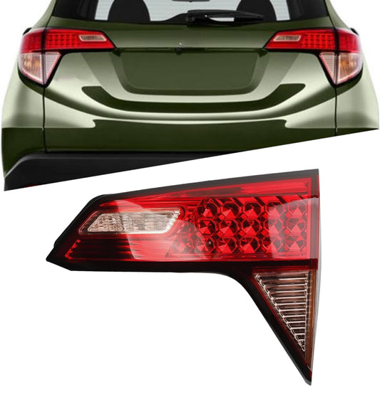Passenger Right Side Inner Tail Light Assembly Compatible With 2016-2018 Honda HR-V 34150-T7S-A01 34150T7SA01 Rear Brake Lamp