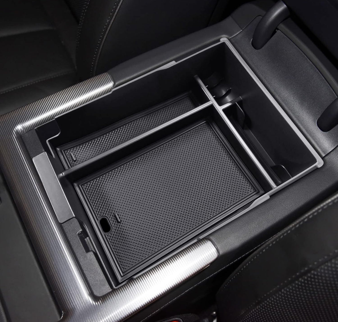 TACORBO Center Console Organizer Compatible with Hyundai Palisade 2023 2024 2025 Accessories, Armrest Insert Tray, ABS Black Glove Box Secondary Storage(No Fit Palisade 2020-22), Black
