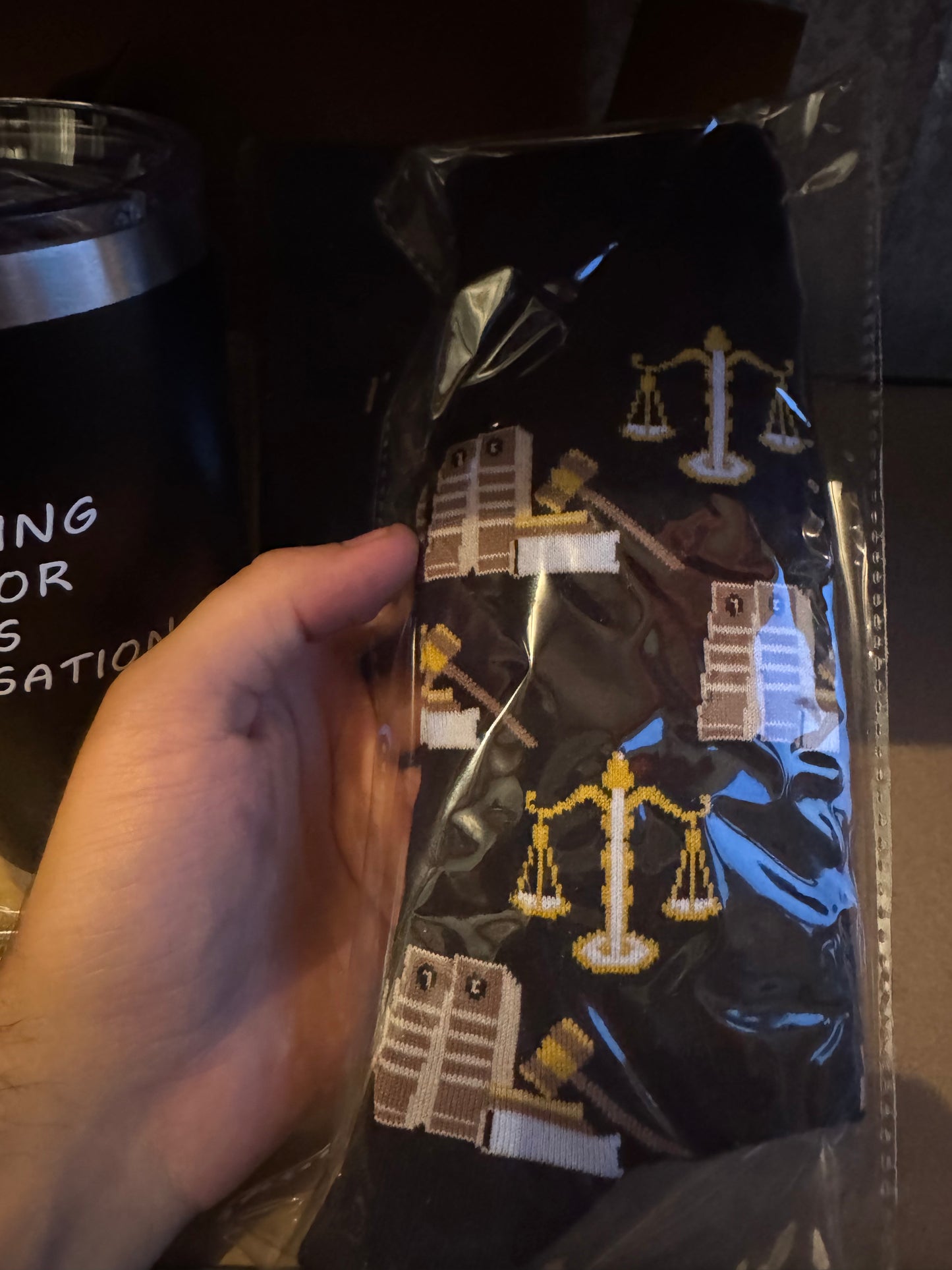 MotiMind 4 Pcs Law School Graduation Gifts set Include Lawyer Socks Lawyer Pen I'm Billing You for This Conversation 20 oz Tumbler Notebook for Men Women Student Graduate Attorney Paralegal