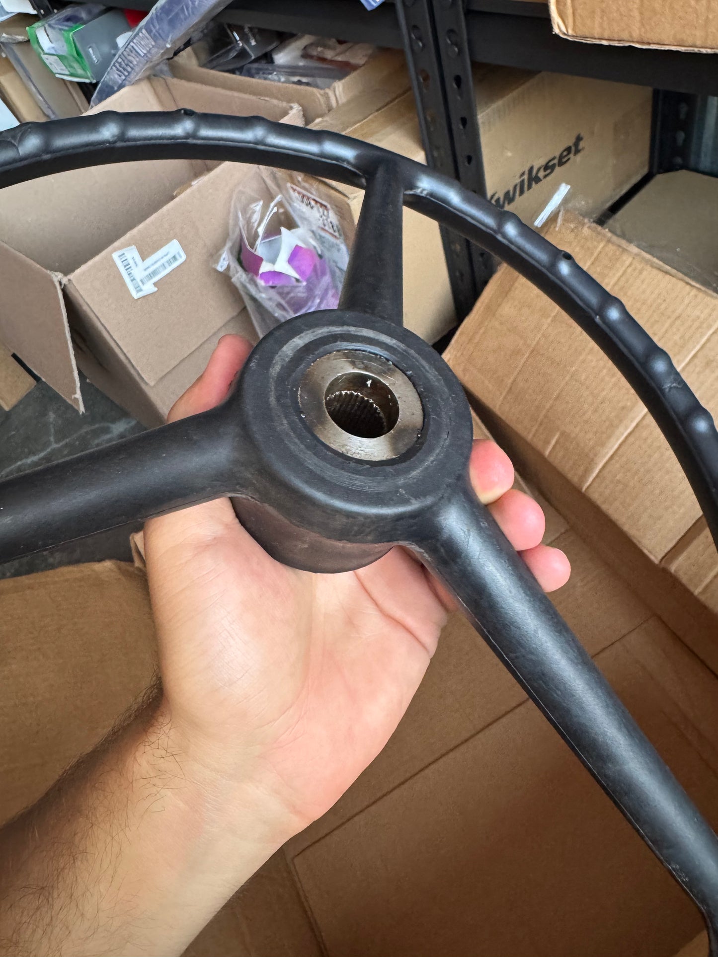 Complete Tractor 1104-4906 Steering Wheel Compatible with/Replacement for Ford Holland - D7Nn3600A