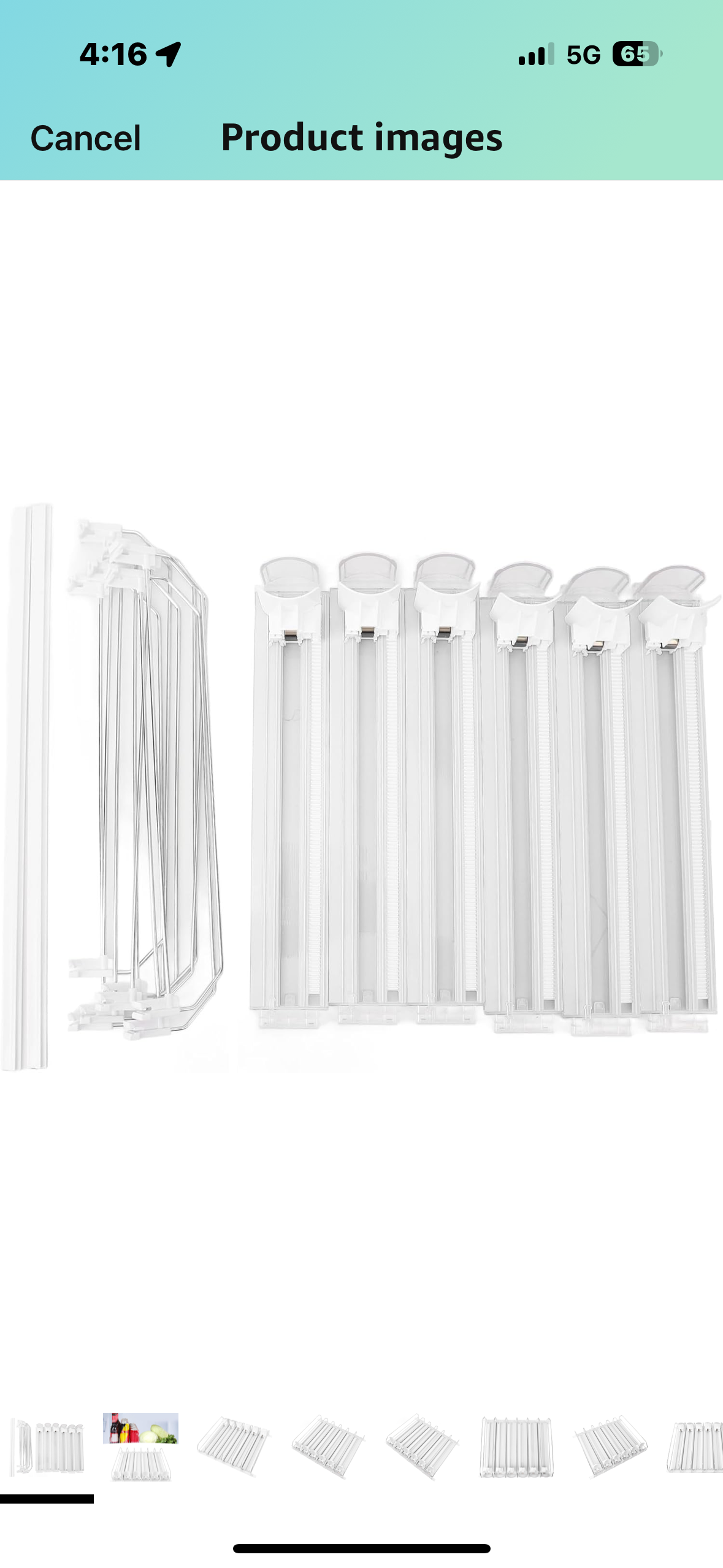 Drink for Fridge Slide Rail Can Dispenser Holds 6 Rows of Soda Beer Beverages Easy Loading System with Dampener Glide for Stable Push No Tools Assembly