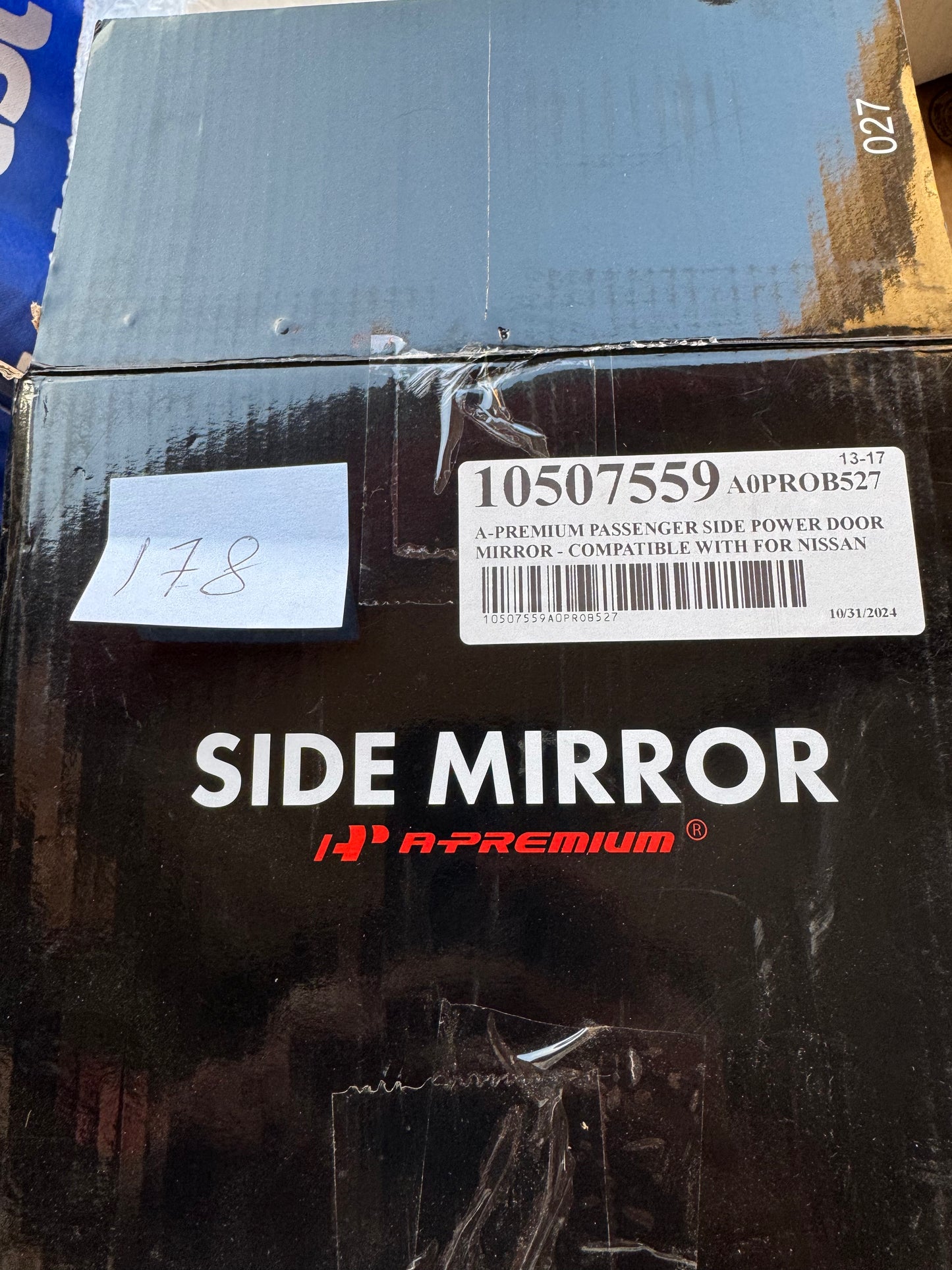 passenger Side Mirror for 2013-2018 Nissan Altima Power Adjustment Heated Manual Folding Turn Signal Light Paint To Match 6 Pins