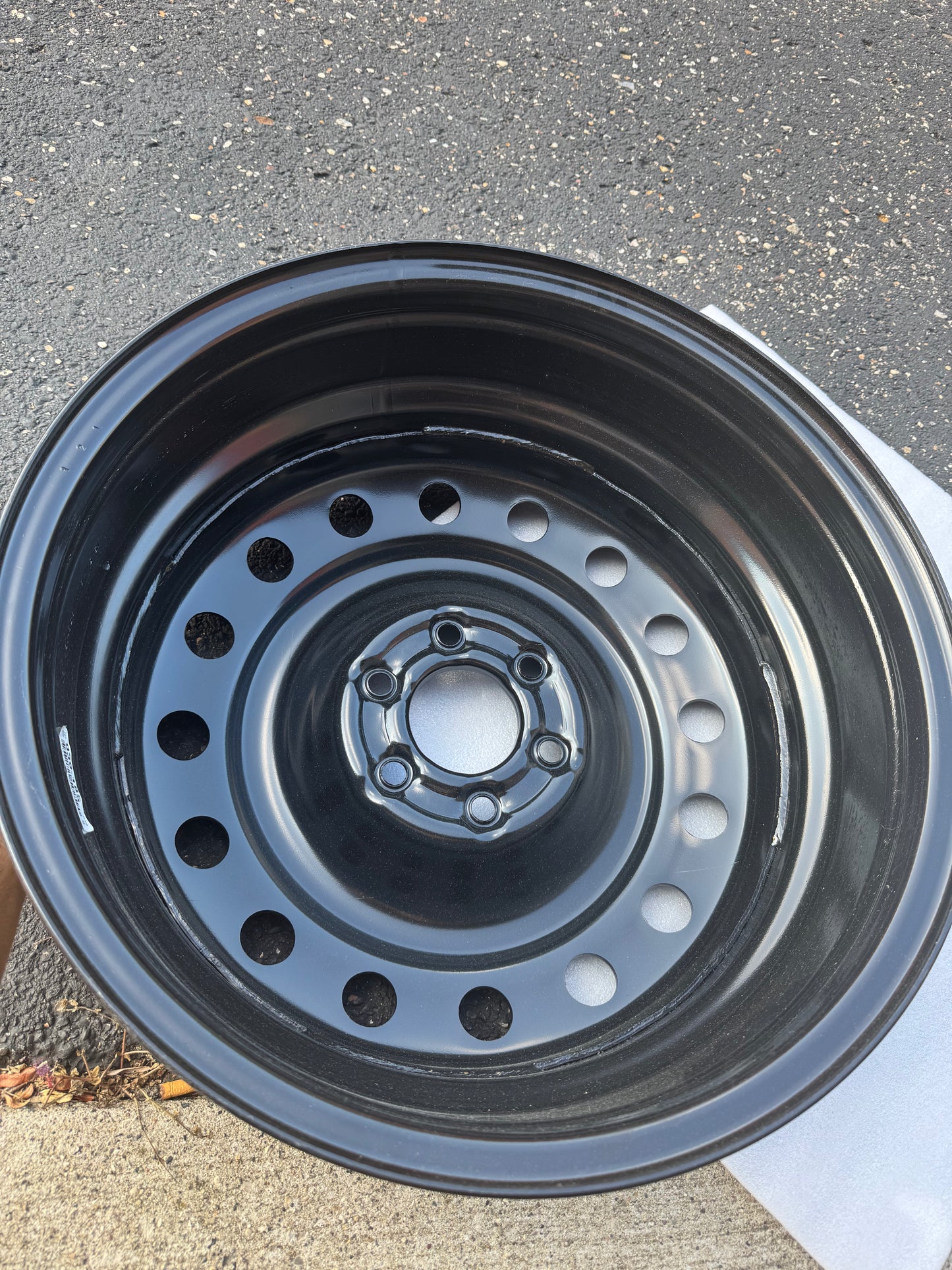 Dorman 939-185 17 x 6.5 In. Steel Wheel Compatible with Select Models, Black