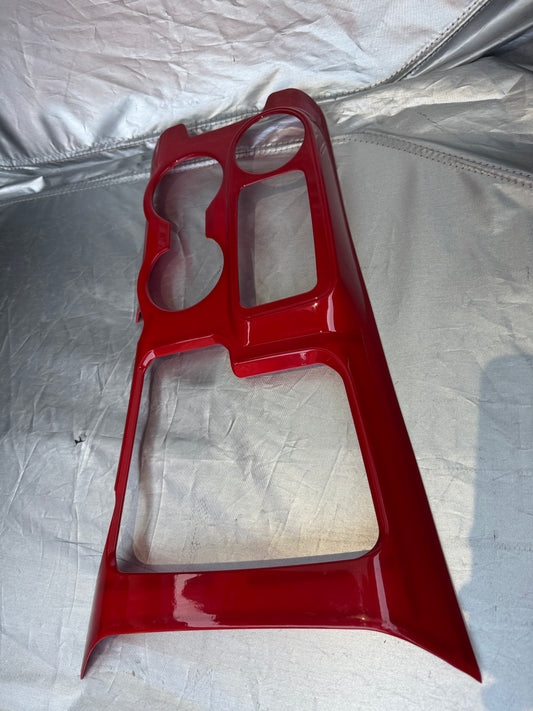 Gear Shift Panel Cover for Bronco Accessories, Gear Shift Cover Cup Holder Trim Compatible with Ford Bronco 2021-2024, Red (Not for Bronco Sport)