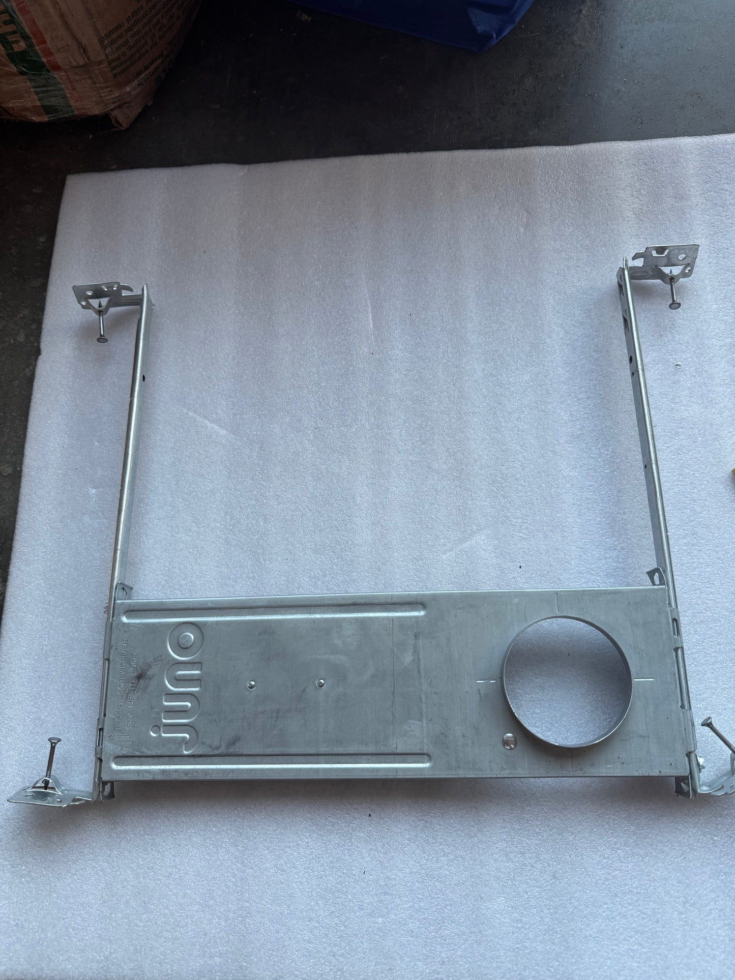 Juno New Construction Mounting Frame, Compatible with Round or Square Canless Downlights