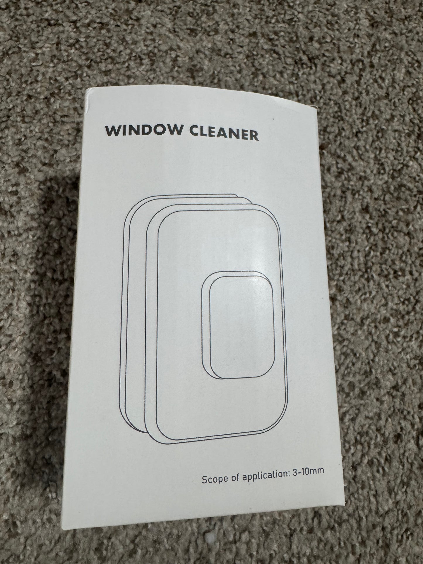 1pc Dual-Sided Magnetic Window Cleaner with Strong Magnets, High-Rise Glass Cleaning Tool, ABS Handheld Safety Design, Anti-Pinch & Drop Protection, Suitable for 3-10mm Thickness Glass, Magnetic Window Cleaners Outside And Inside