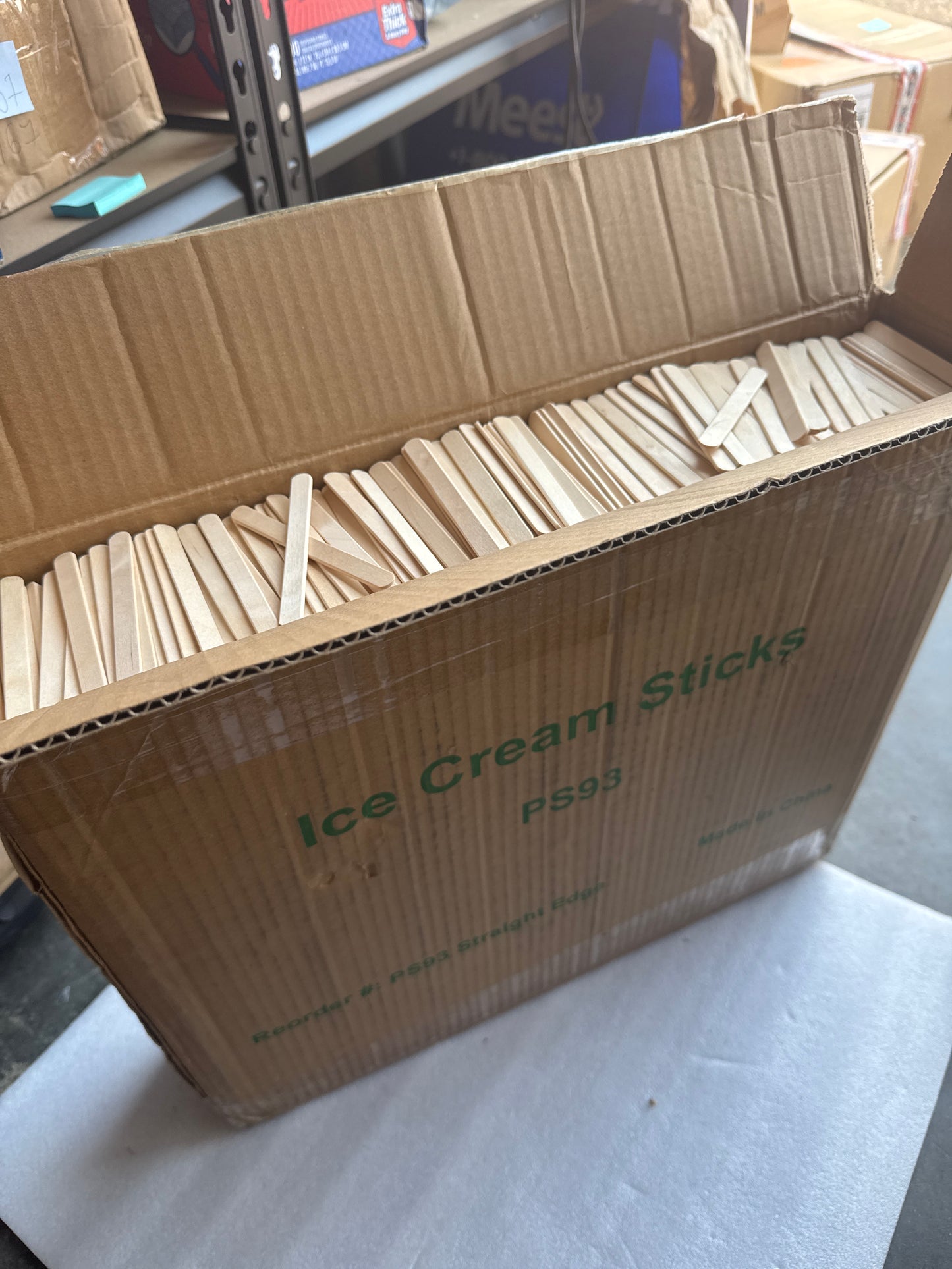 Perfect Stix PS93-100 Wooden Ice Cream Sticks 3.5" Length