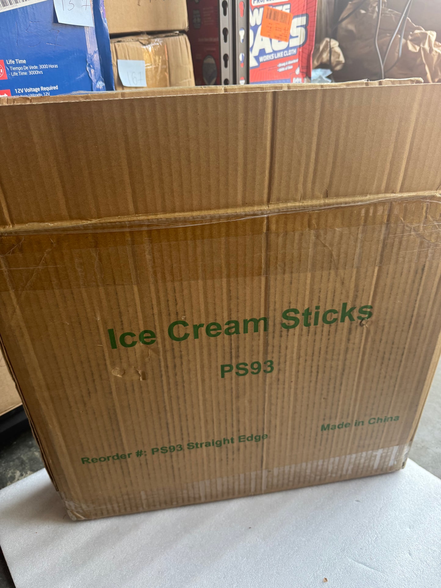 Perfect Stix PS93-100 Wooden Ice Cream Sticks 3.5" Length