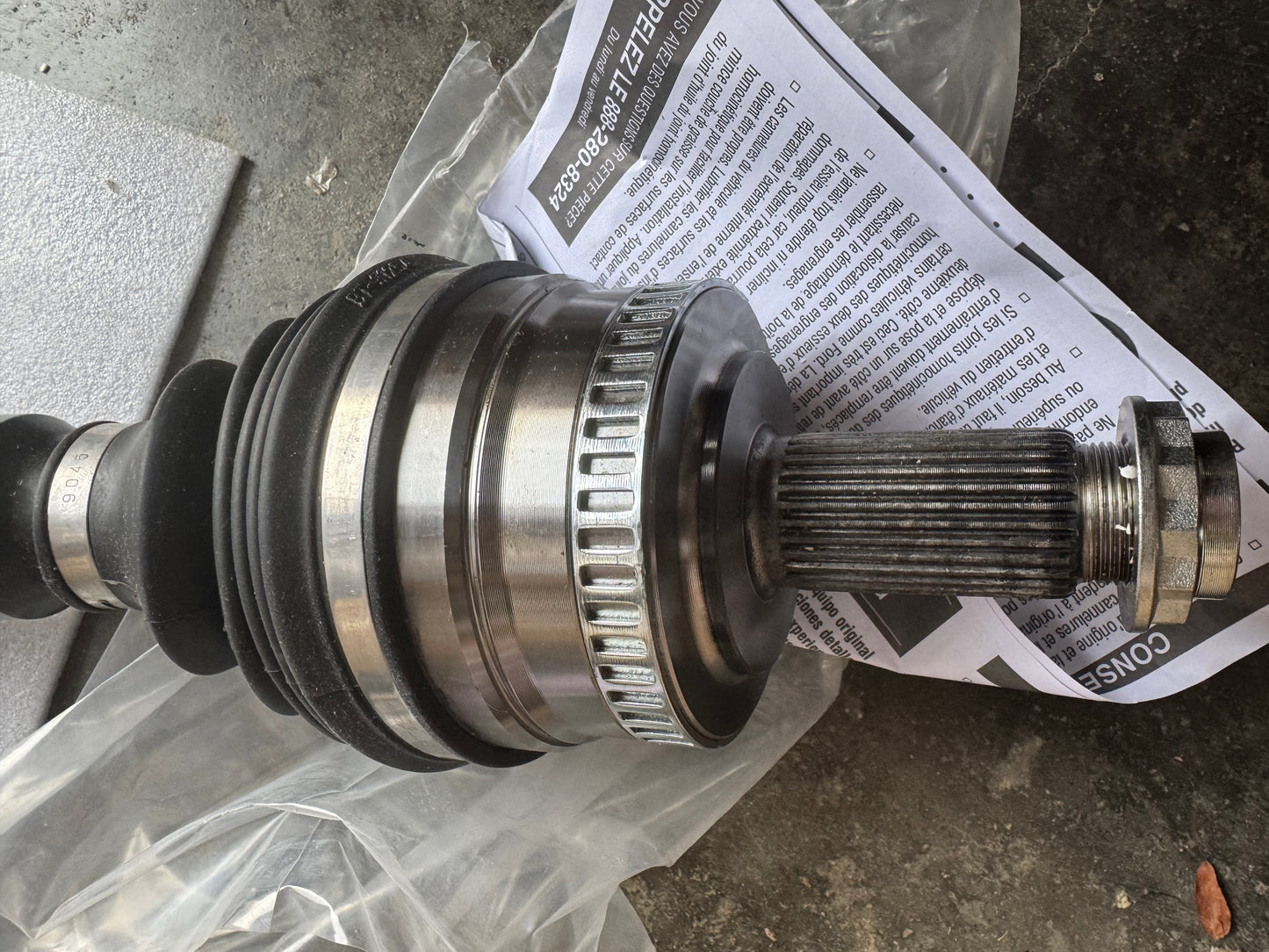 Cardone 66-9217 New Constant Velocity CV Axle Assembly