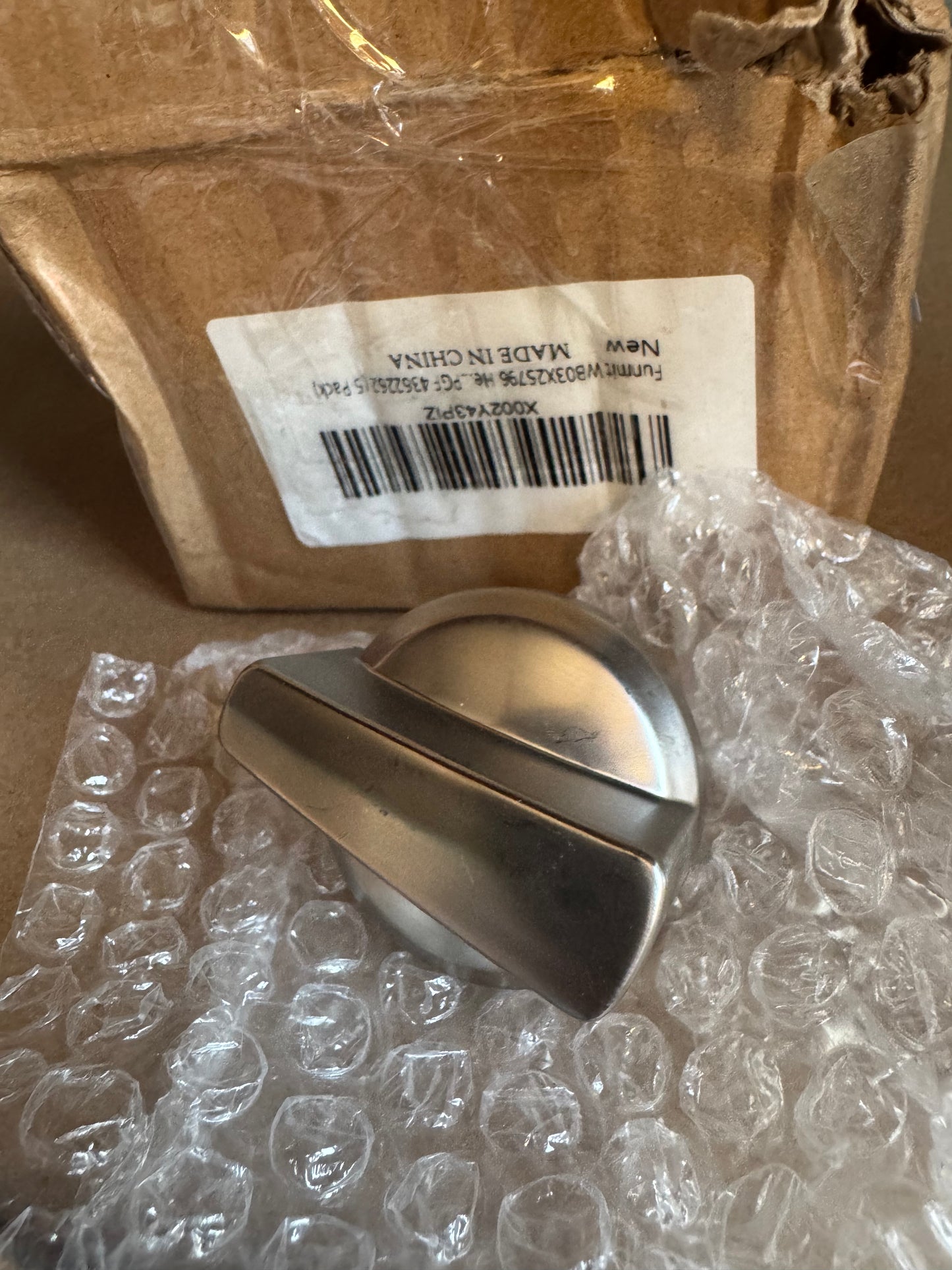 Funmit 5 Pack WB03X25796 Heavy Duty Burner Knob Exact Compatible with General Electric(GE) Stove Range Replaces AP5986232 WB03T10326 PS11721433 B071RXPPGF 4362262 Cooktop, Silver
