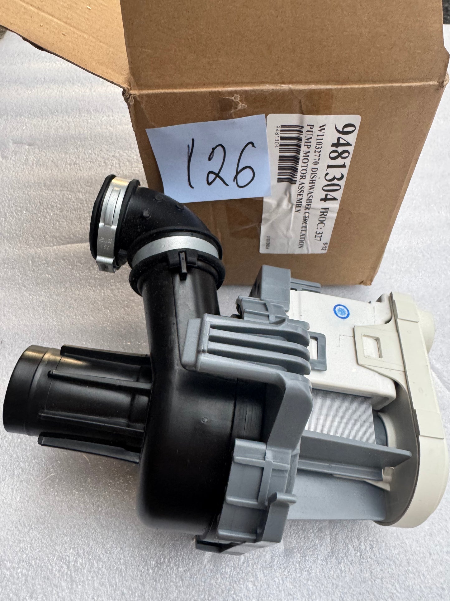 W11032770 Dishwasher Circulation Pump Motor Assembly, W10529163 Dishwasher Pump Motor Replacement Parts WPW10529163 W10885542 W10864037 W10816492