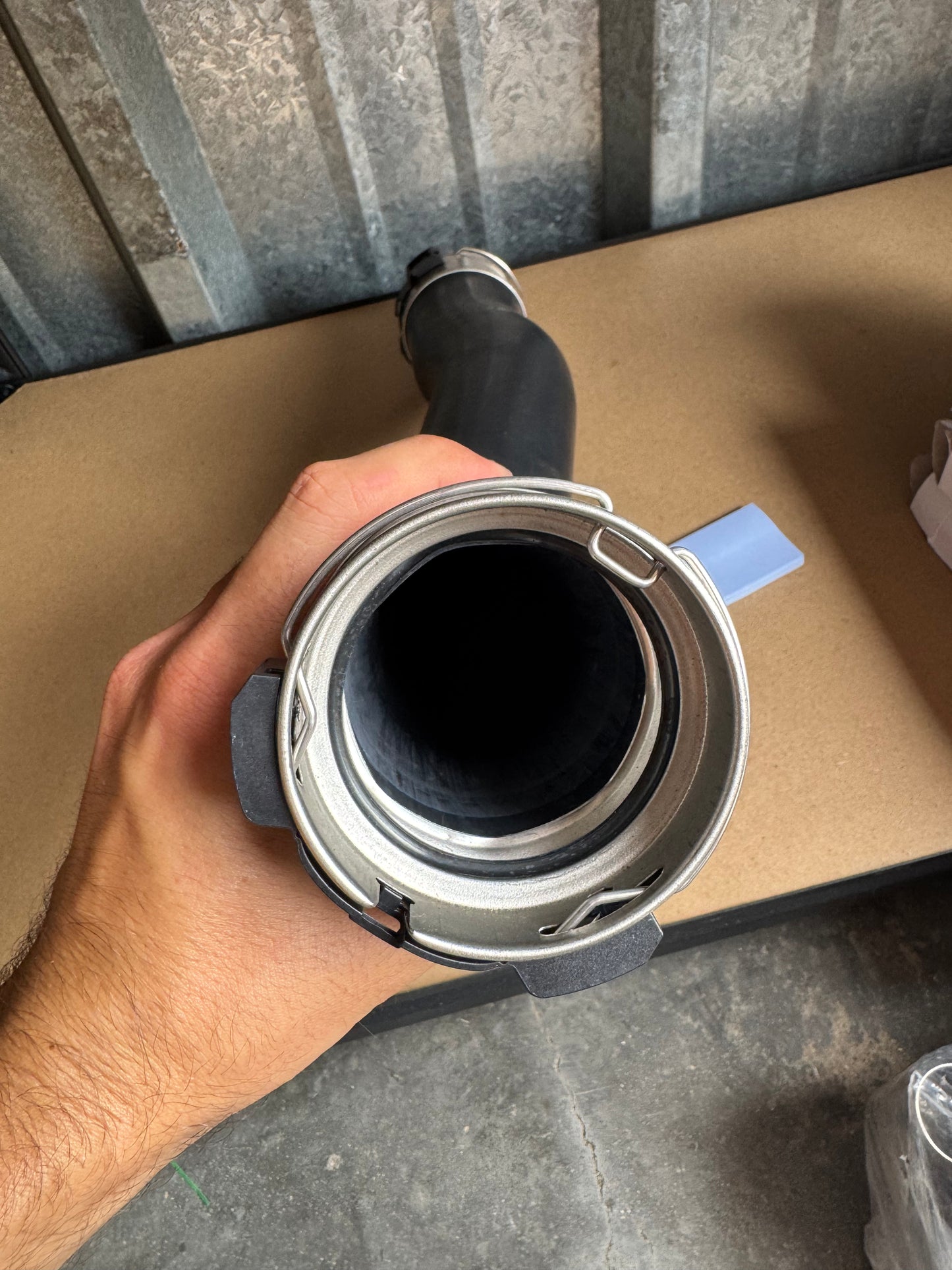 Turbo Intercooler Pipe Hose Air Intake Hose Compatible with Fits into BMW 328i 320i XDrive 13717597591